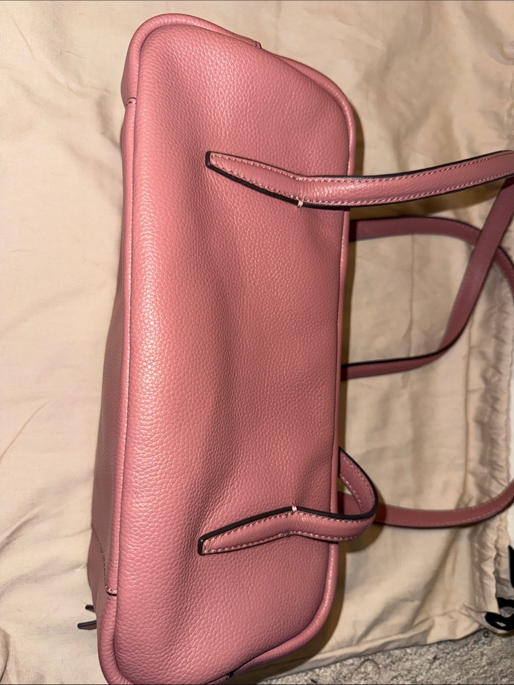 rag & bone Dusty Rose Pebbled Leather Shoulder Bag - Picture 7 of 9